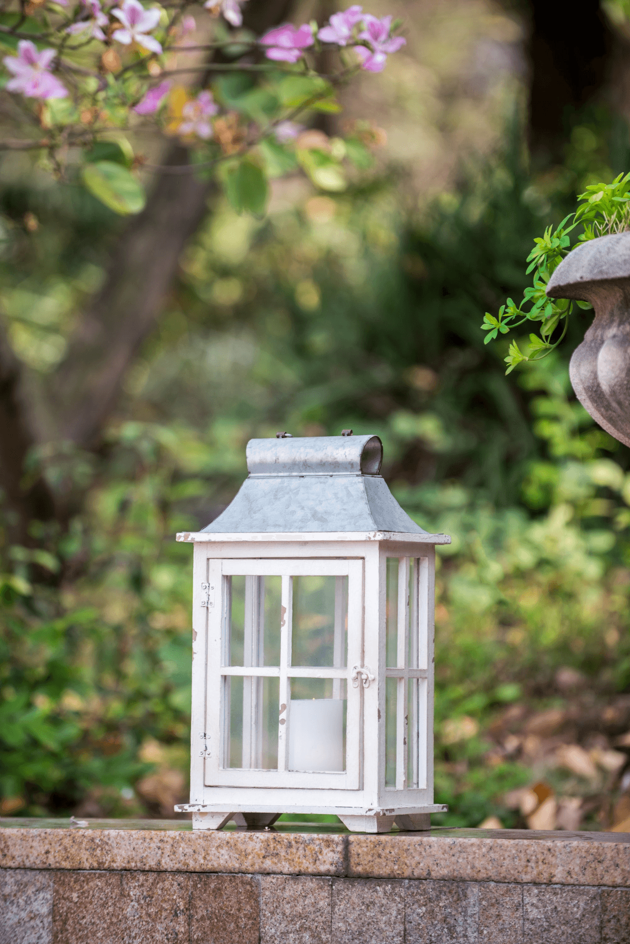 Wooden Candle Lantern Decorative, Hurricane Lantern Holder Decor for Indoor Outdoor, Home Garden Wedding - Loomini