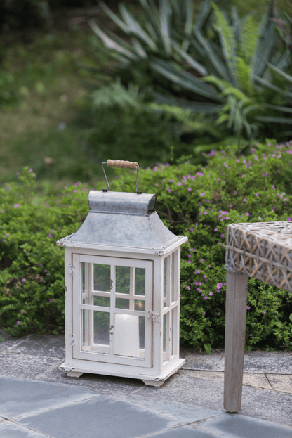 Wooden Candle Lantern Decorative, Hurricane Lantern Holder Decor for Indoor Outdoor, Home Garden Wedding - Loomini