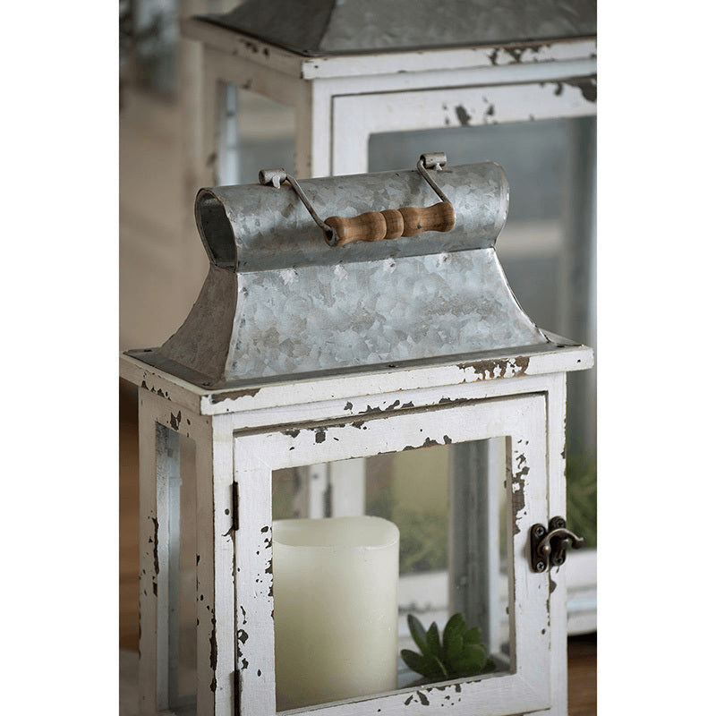 Wooden Candle Lantern Decorative, Hurricane Lantern Holder Decor for Indoor Outdoor, Home Garden Wedding - Loomini