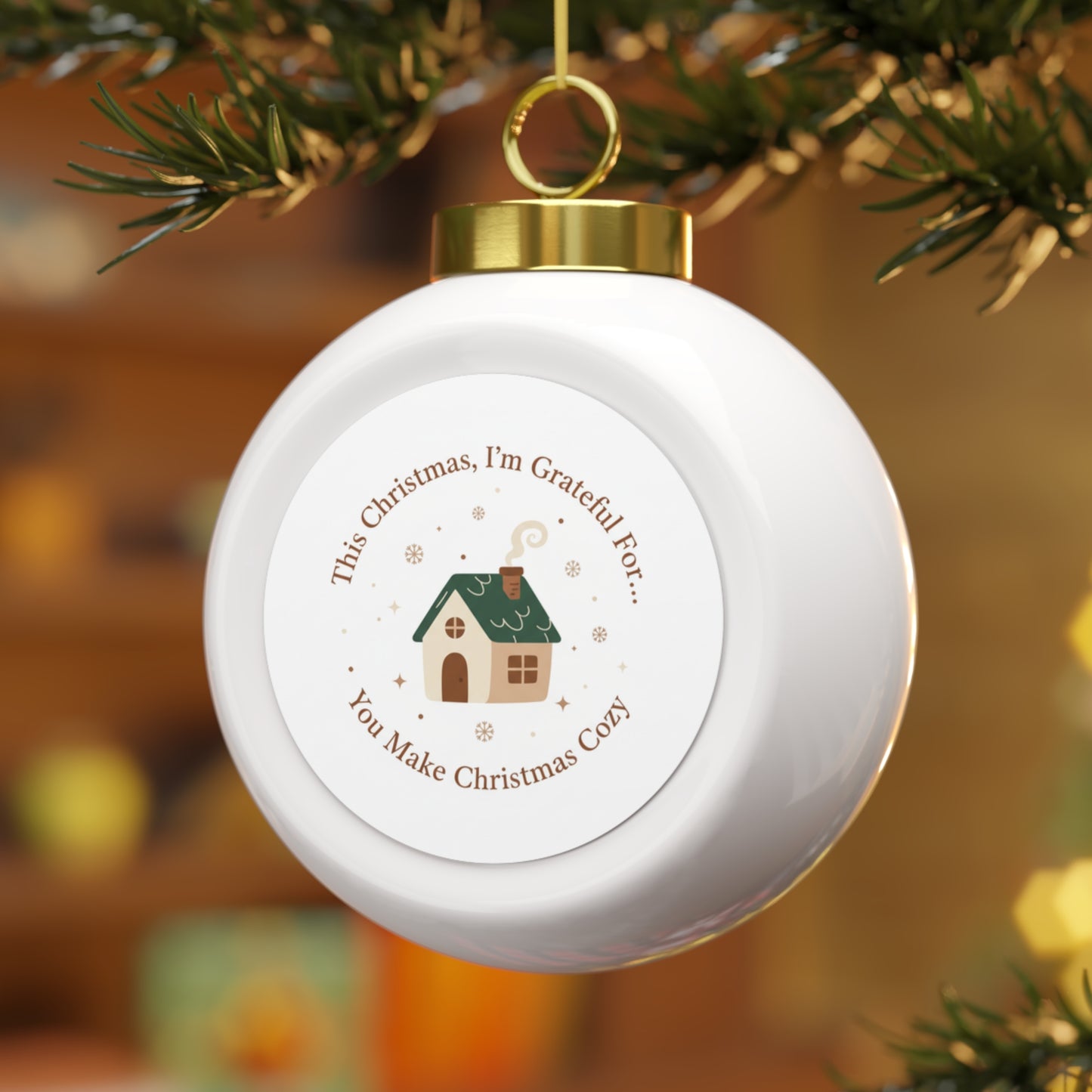 Christmas Ball Ornament — You Make Christmas Cozy