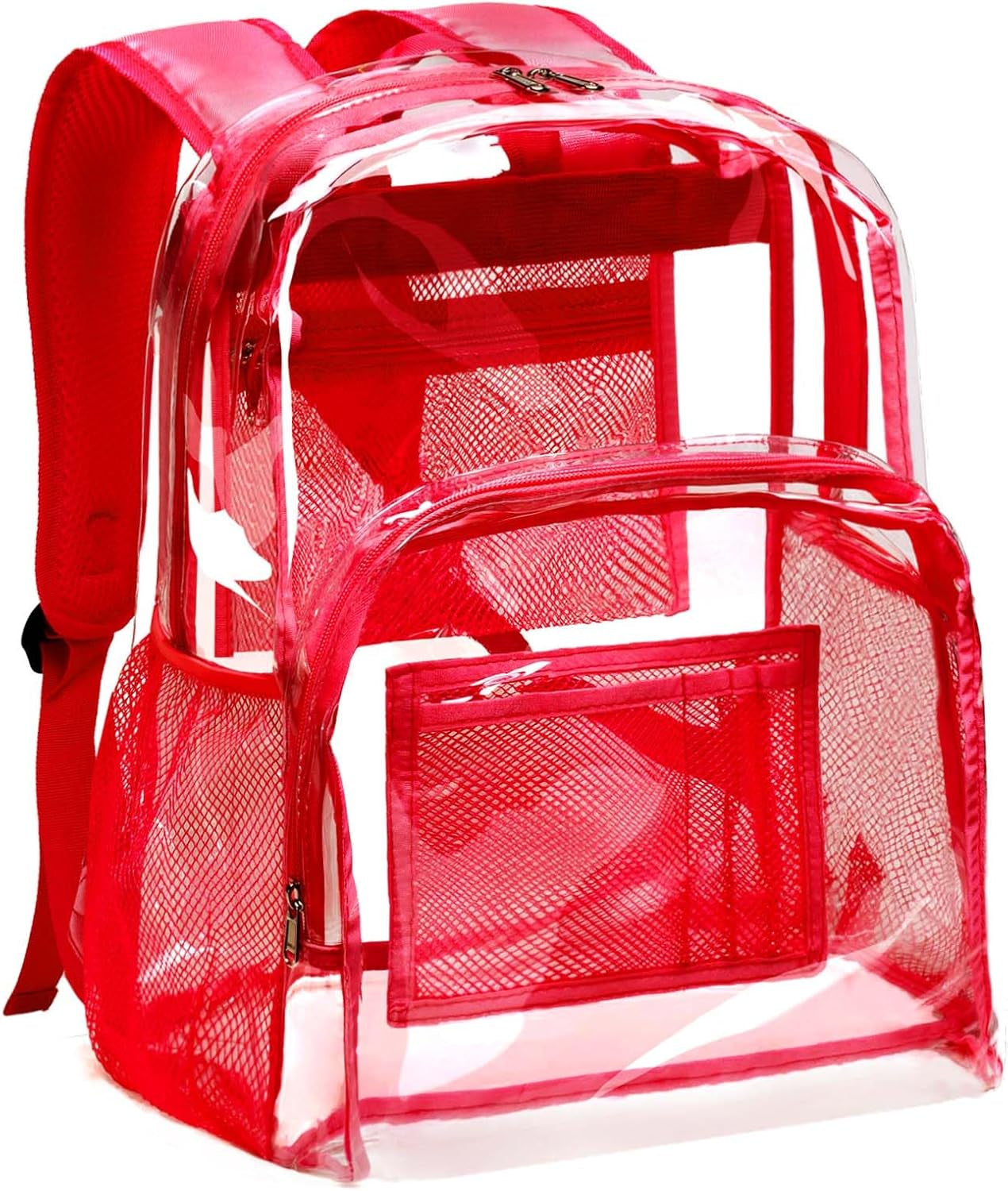 Clear Backpack Heavy Duty - PVC Transparent Backpack Large Clear Book Bag for College Work