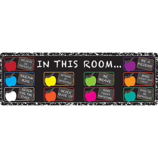 The Original Fun Mat™, Mat Runner, 15.5" x 47", In this Room Positive Sayings