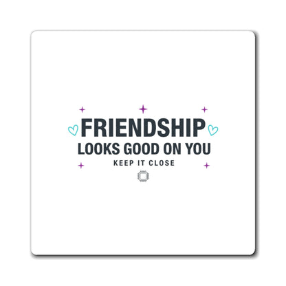 Friendship Squad Goals V98 | Trendy Fridge Magnet Set | Galentine’s Day & Bestie Gift | Y2K Aesthetic Valentine Vibes