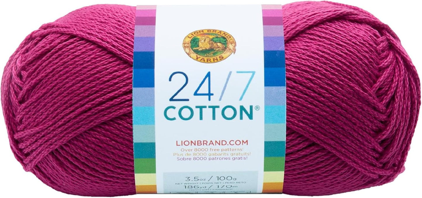 (1 Skein) 24/7 Cotton® Yarn, White