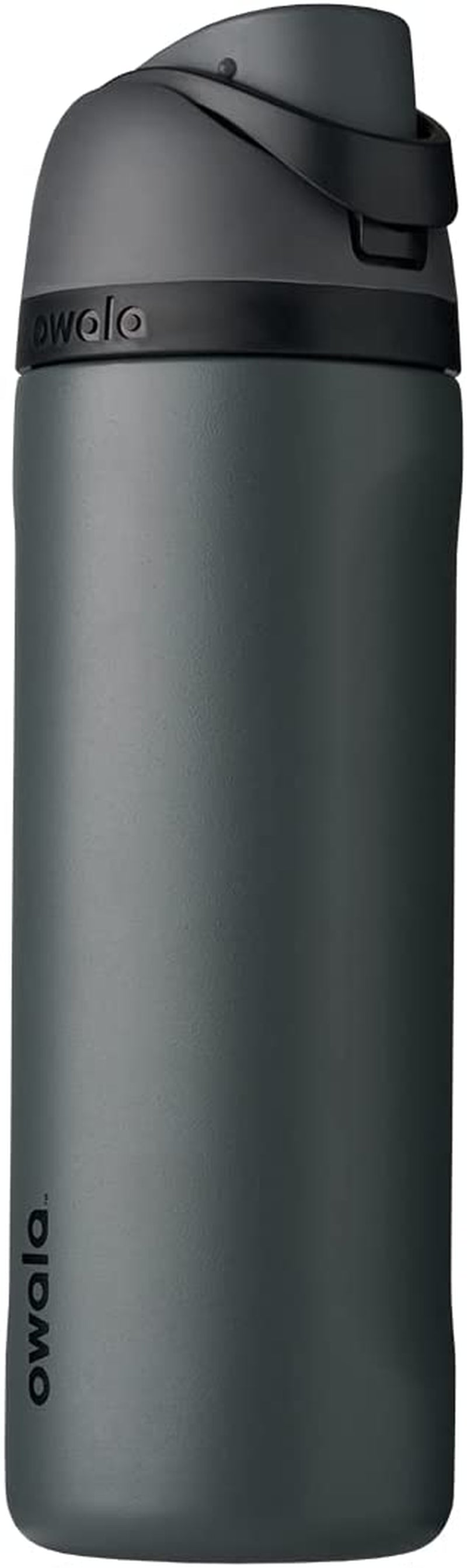 Freesip Insulated Stainless Steel Water Bottle with Straw for Sports and Travel, Bpa-Free, 24-Oz, Orchid/Orange (Tropical)