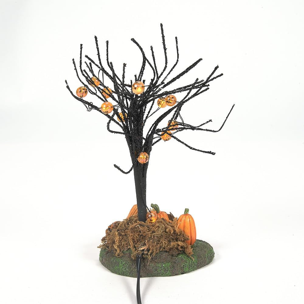 Accessories for Villages Halloween Lit Jack-O-Lantern Village Tree