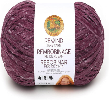 Rewind Yarn, Yarn for Knitting and Crocheting, Craft Tape Yarn, 1-Pack, Willow