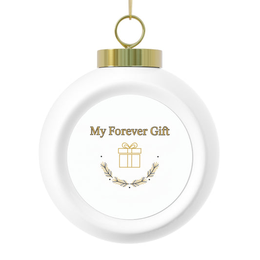 Christmas Ball Ornament - My Forever Gift Personalized Ceramic Ornament