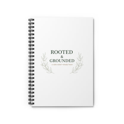 Spiral Journal Notebook, Rooted Grounded, School Gift, Book Collector