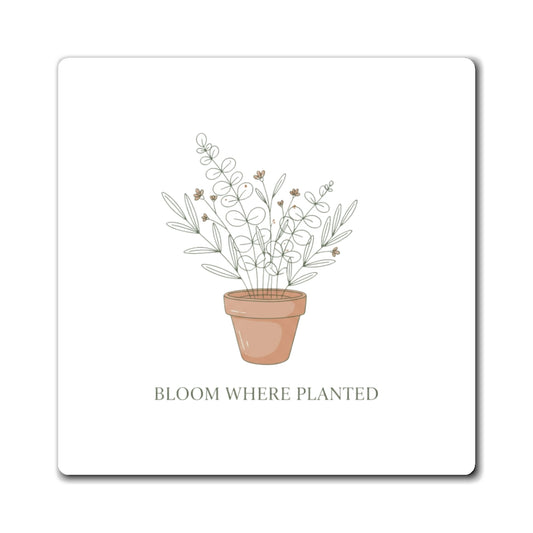 Magnets, Bloom Where Planted, Family Gift, Collector Item