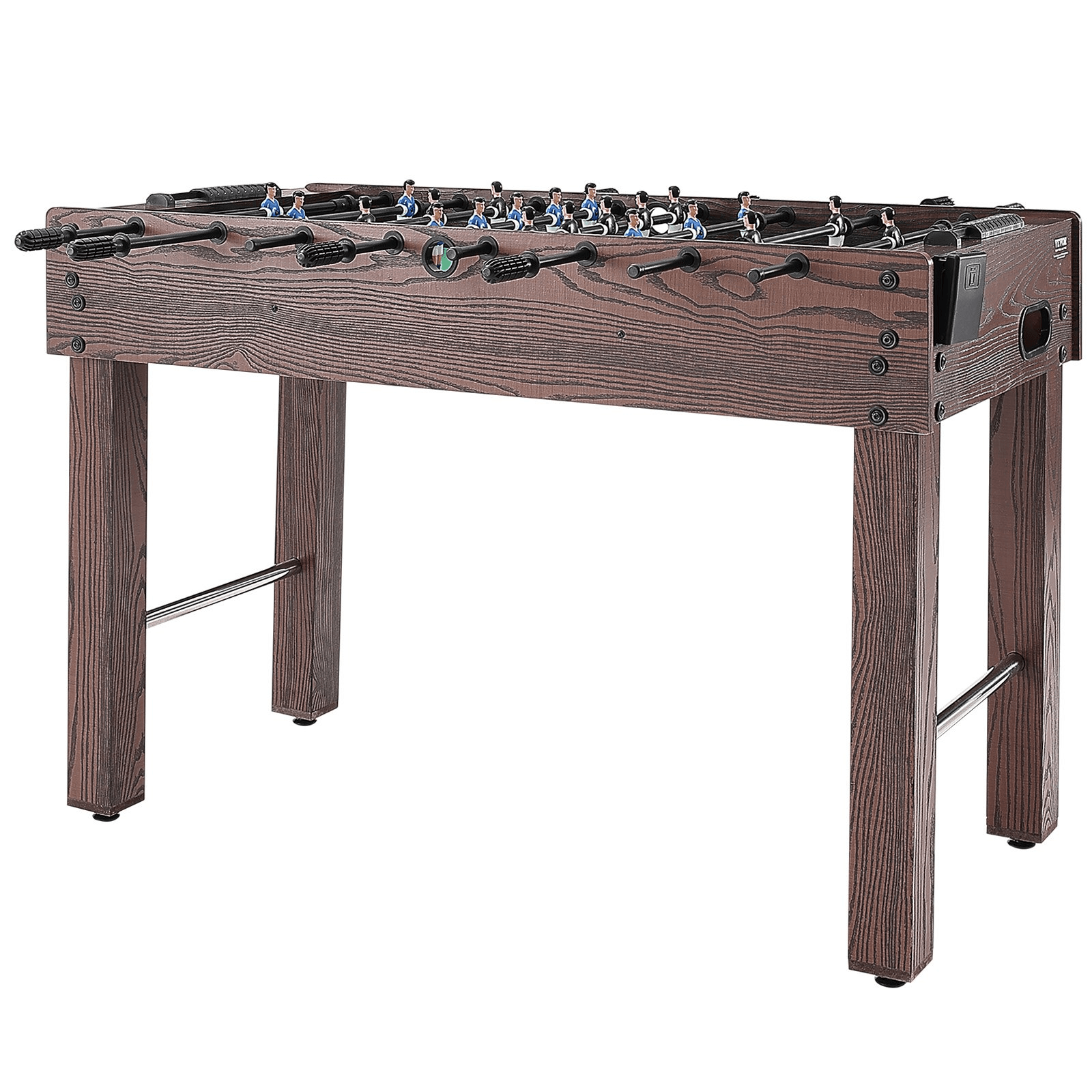 VEVOR Foosball Table, 48 inch Standard Size Foosball Table, Indoor Full Size Foosball Table for Home, Family, and Game Room, Soccer with Foosball Table Set, Includes 2 Balls and 2 Cup Holders - Loomini