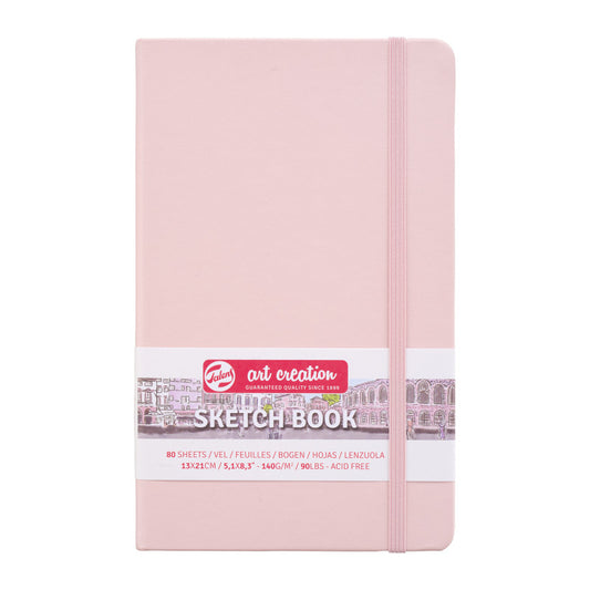 Sketchbook, 80 Sheets, 90lbs, Pastel Pink Cover, 5.1" x 8.3"