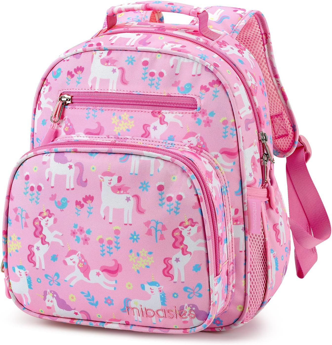 Toddler Backpack for Girls and Boys 2-4, Preschool Kindergarten Backpack, Cute Kids Backpacks for Girls（Flower Unicorn）