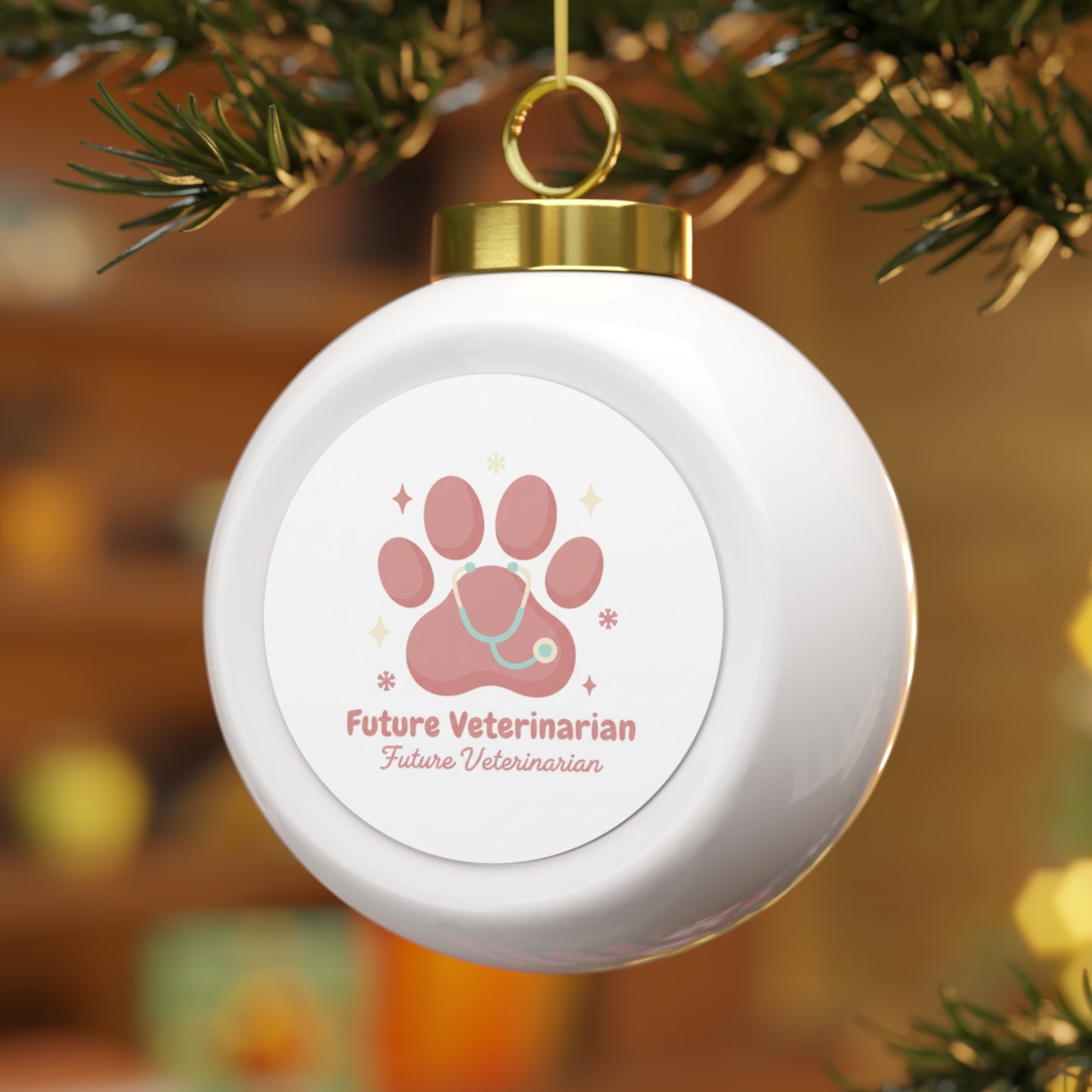 Christmas Ball Ornament - Future Veterinarian