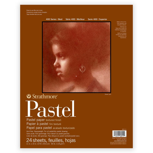 400 Series Pastel Paper Pad, Glue Binding, 24 Sheet, 11x14 inch, 1 Count