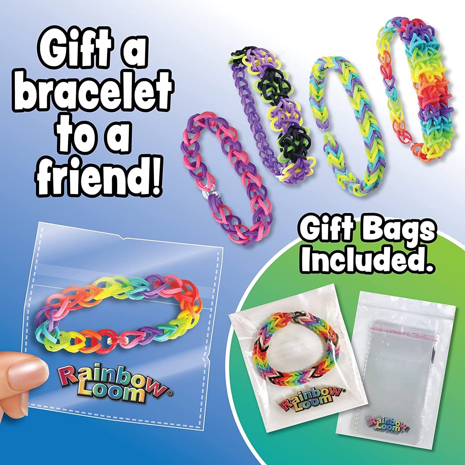 ® MEGA Combo Set, Features 7000+ Colorful Rubber Bands, 2 Step-By-Step Bracelet Instructions, Organizer Case, Great Gift for Kids 7+ to Promote Fine Motor Skills (Packaging May Vary)