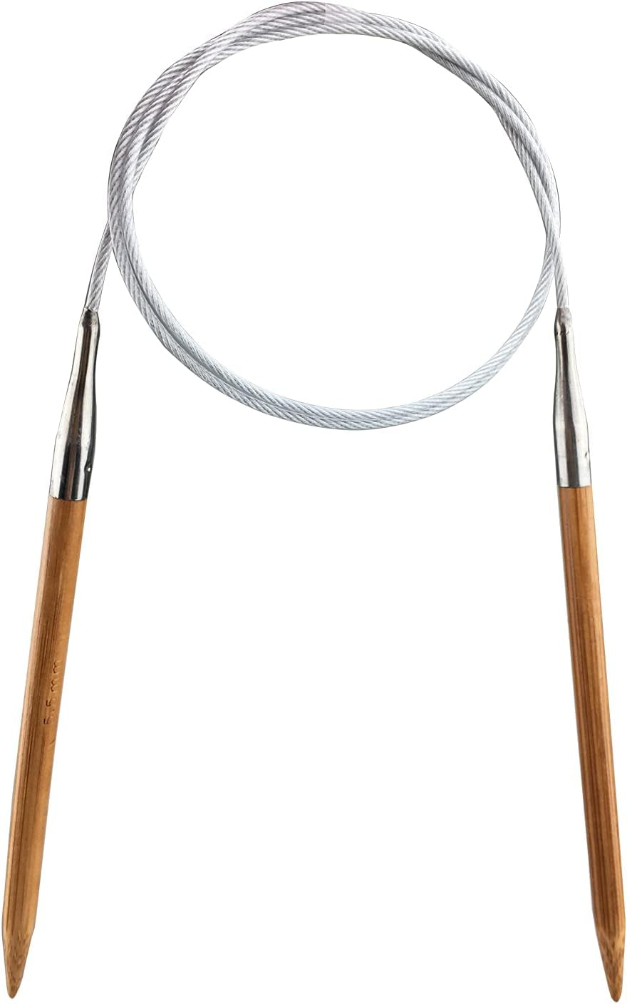 Bamboo Circular Knitting Needle,32-Inch Length for Handmade Creative DIY and Any Weave Yarn Projects,Us Size 11(8Mm)