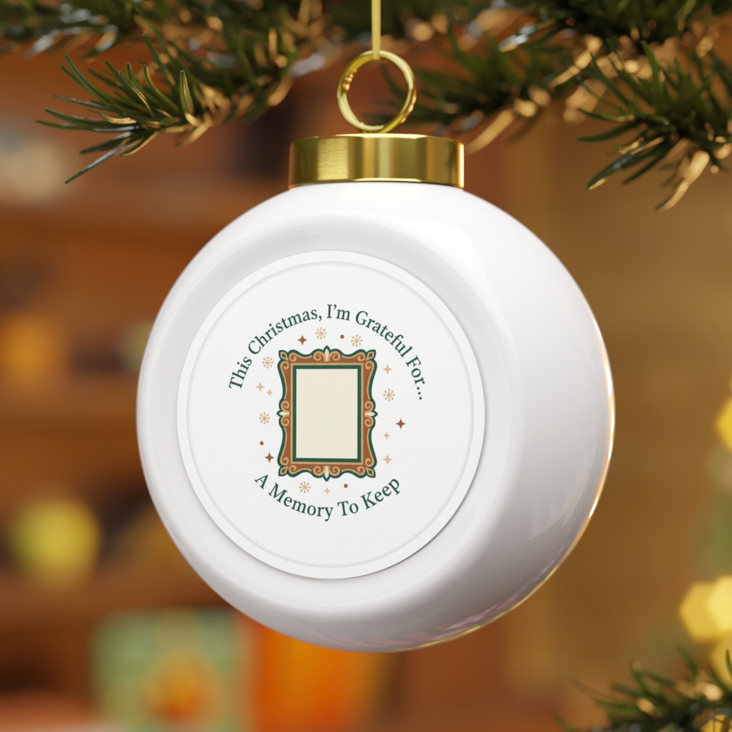 Ceramic Christmas Ornament - A Memory To Keep Keepsake