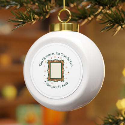 Ceramic Christmas Ornament - A Memory To Keep Keepsake