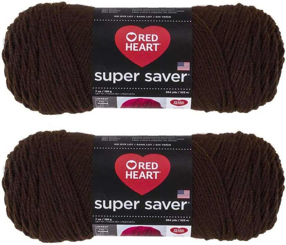 Bulk Buy:  Super Saver (2-Pack) (Cherry Red, 7 Oz Each Skein)