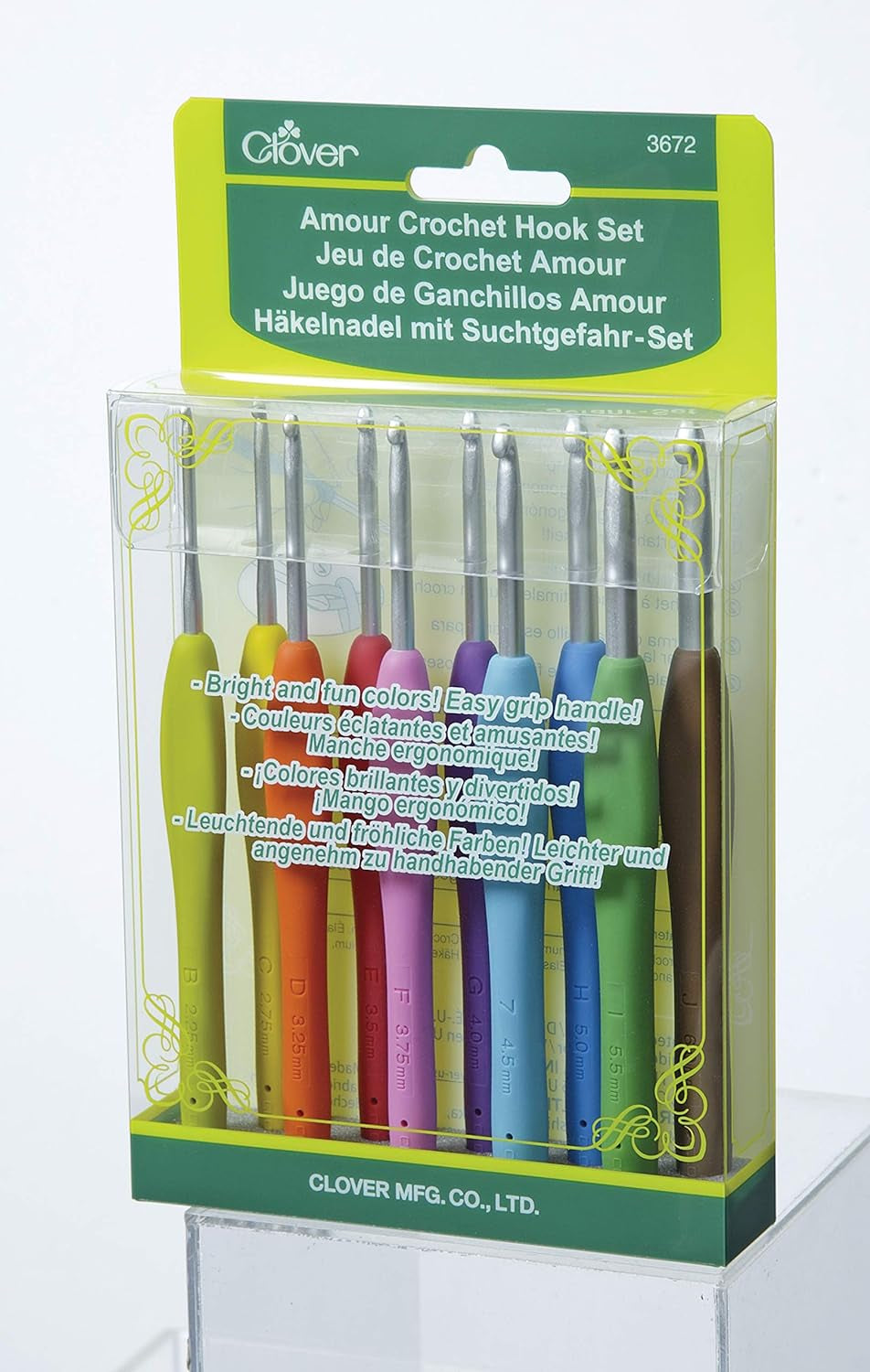 3672 Amour Crochet Hook Set, 10 Sizes