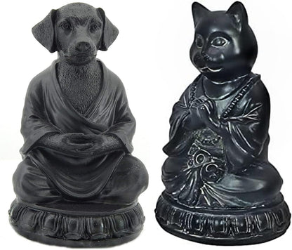Dog and Cat Statues