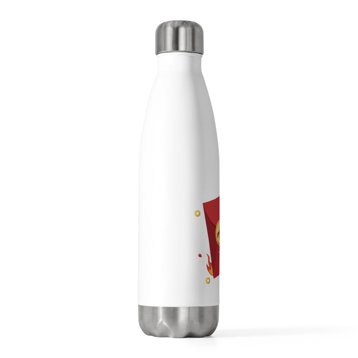 Red Envelope Horse Emblem | 20oz Insulated Stainless Steel Tumbler | Lunar New Year Gift for Family & Teachers | Gold Foil Red