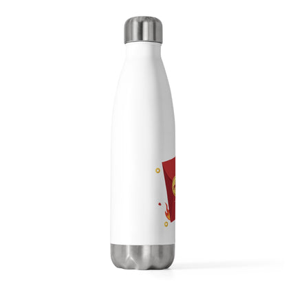 Red Envelope Horse Emblem | 20oz Insulated Stainless Steel Tumbler | Lunar New Year Gift for Family & Teachers | Gold Foil Red