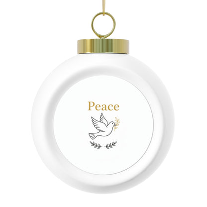 Ceramic Christmas Ball Ornament – Peace