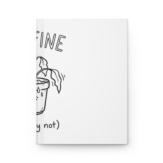 Hardcover Journal Matte, Anxious Plant, School Gift, Book Collector