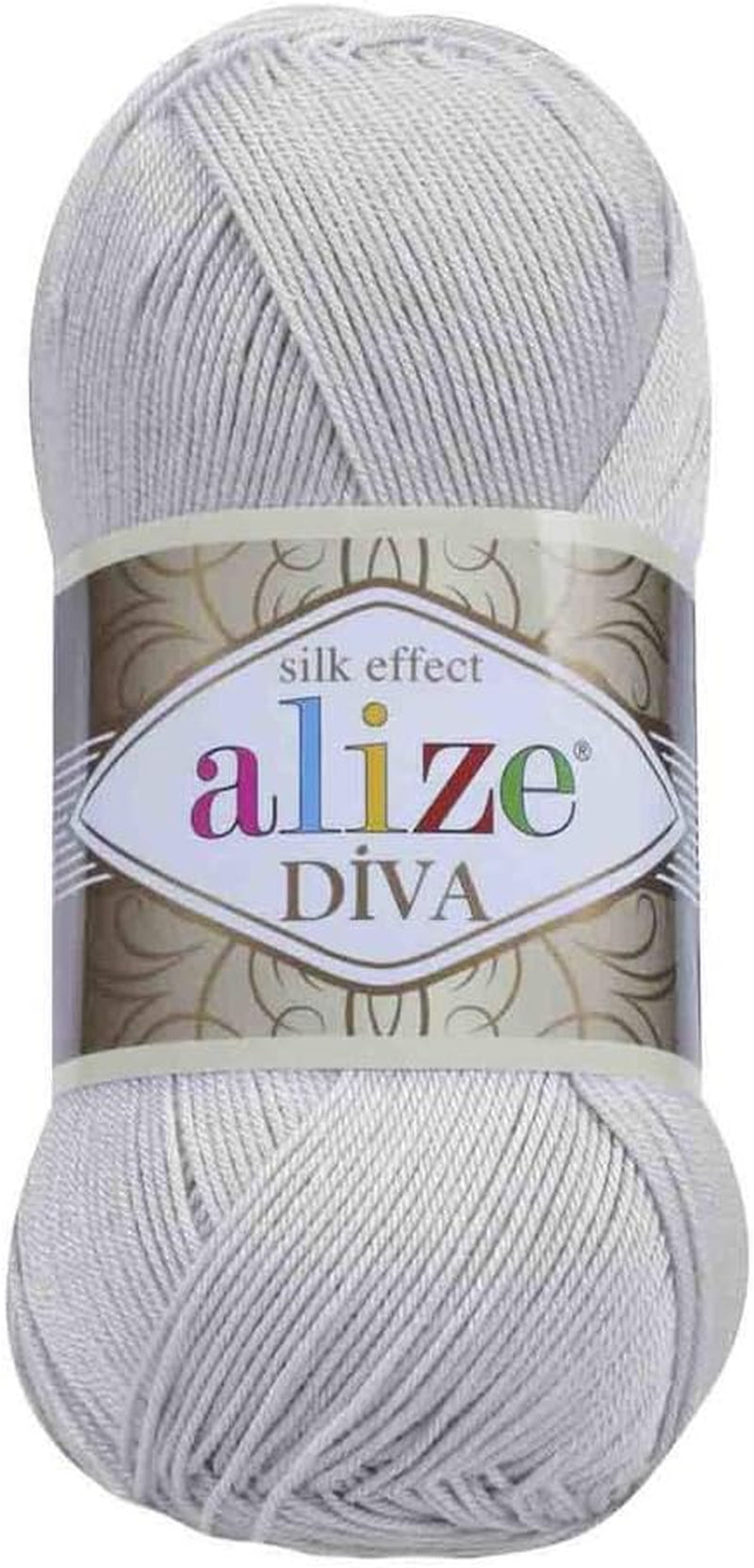 Diva Silk Effect 100% Microfiber Acrylic Yarn 1 Ball Skeins 100Gr 383Yds Color (361 - Navy)