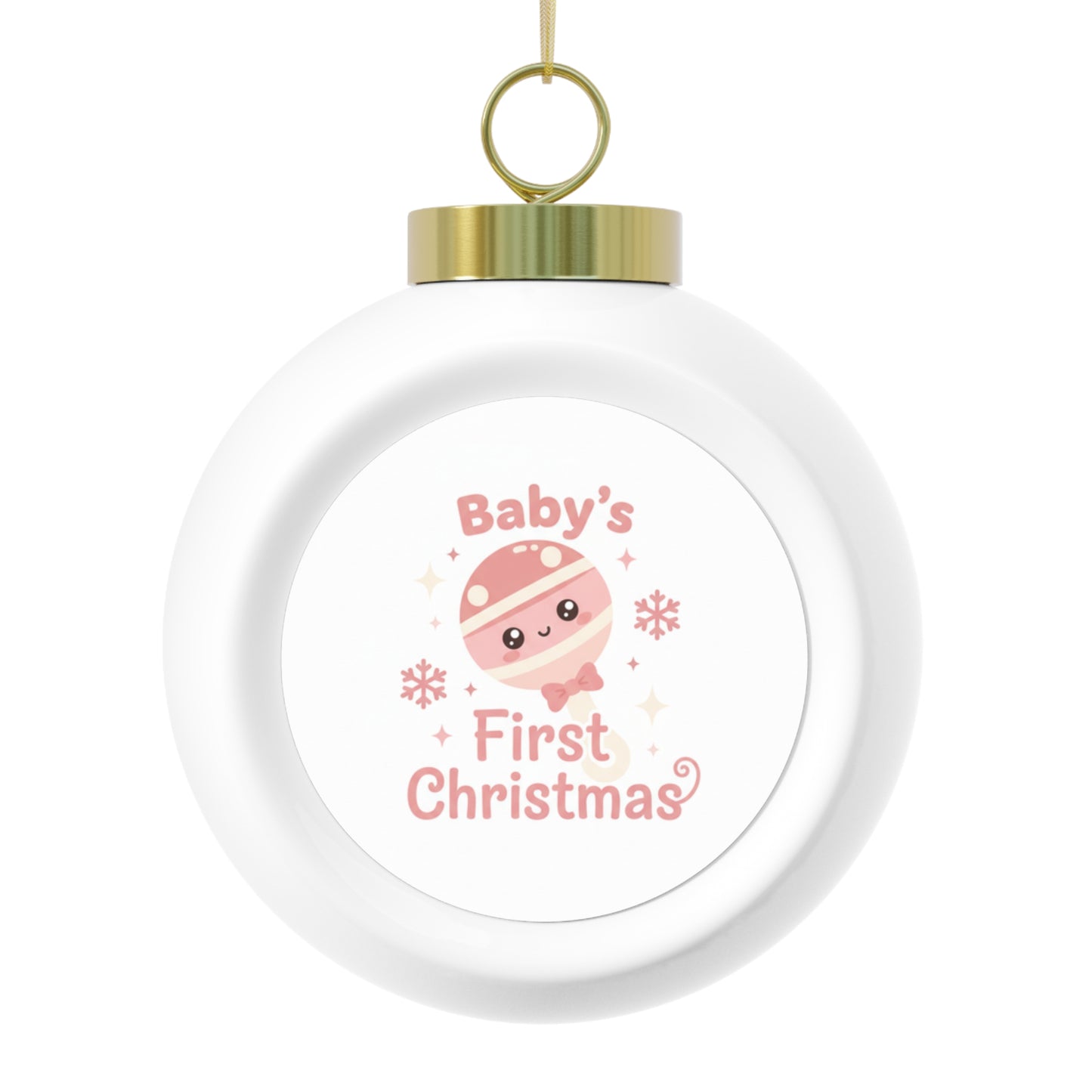 Christmas Ball Ornament – Baby's First Christmas