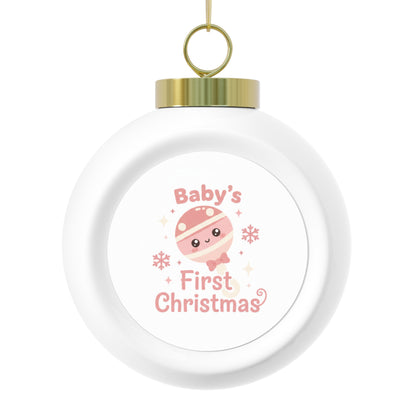Christmas Ball Ornament – Baby's First Christmas