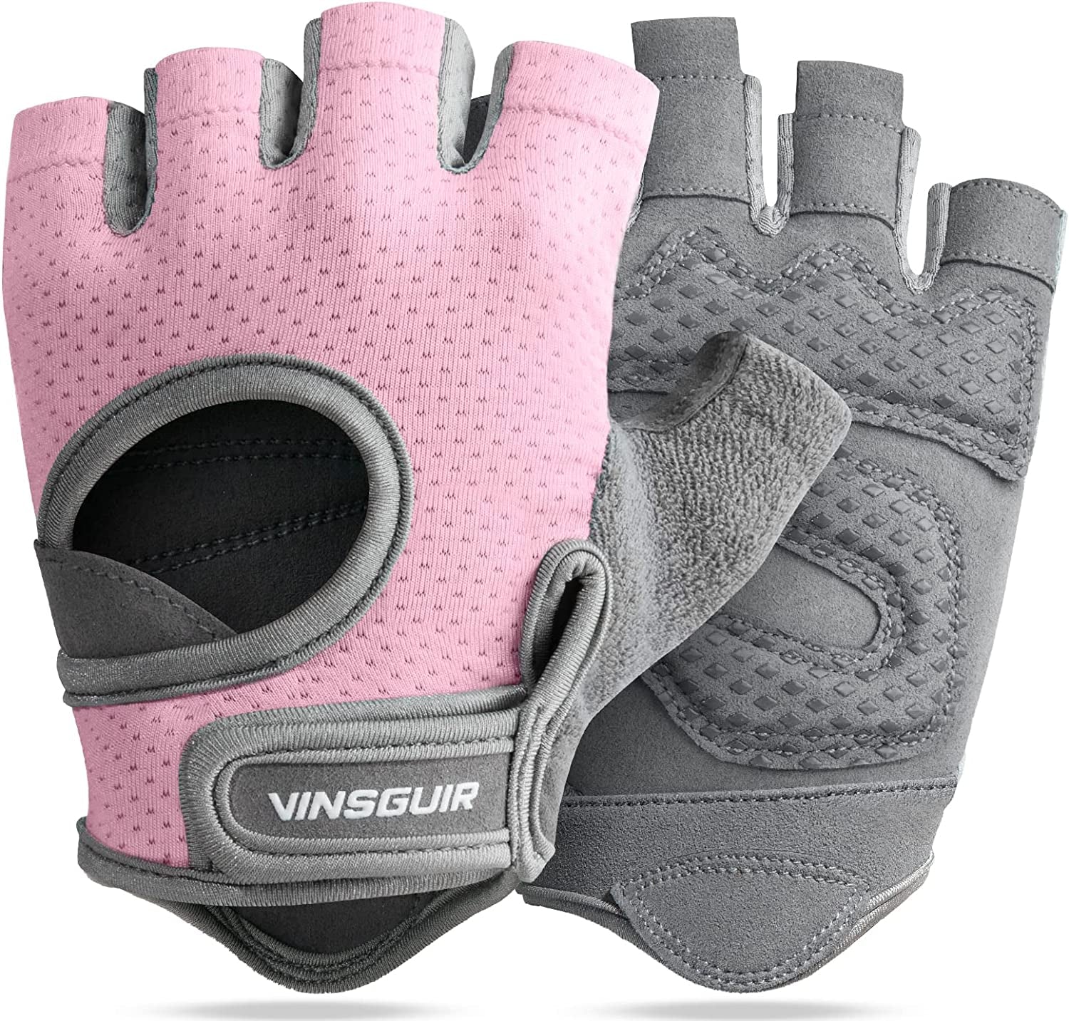 Breathable Workout Gloves for Women, Weight Lifting Gloves for Gym, Cycling, Exercise, Fitness and Training, with Excellent Grip and Cushion Pads