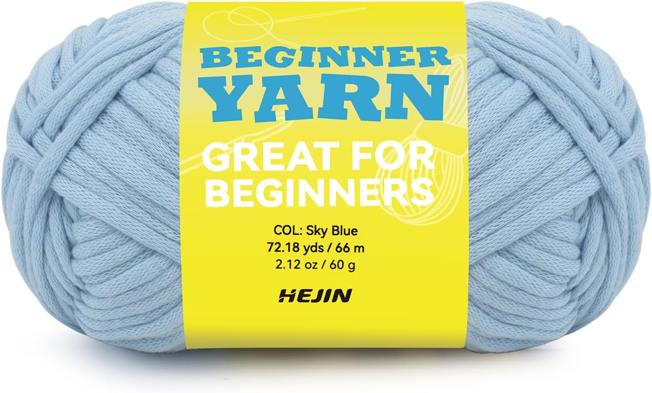 60G Black Yarn for Crocheting and Knitting;66M (72Yds) Cotton Yarn for Beginners with Easy-To-See Stitches;Worsted-Weight Medium #4;Cotton-Nylon Blend Yarn for Beginners Crochet Kit Making