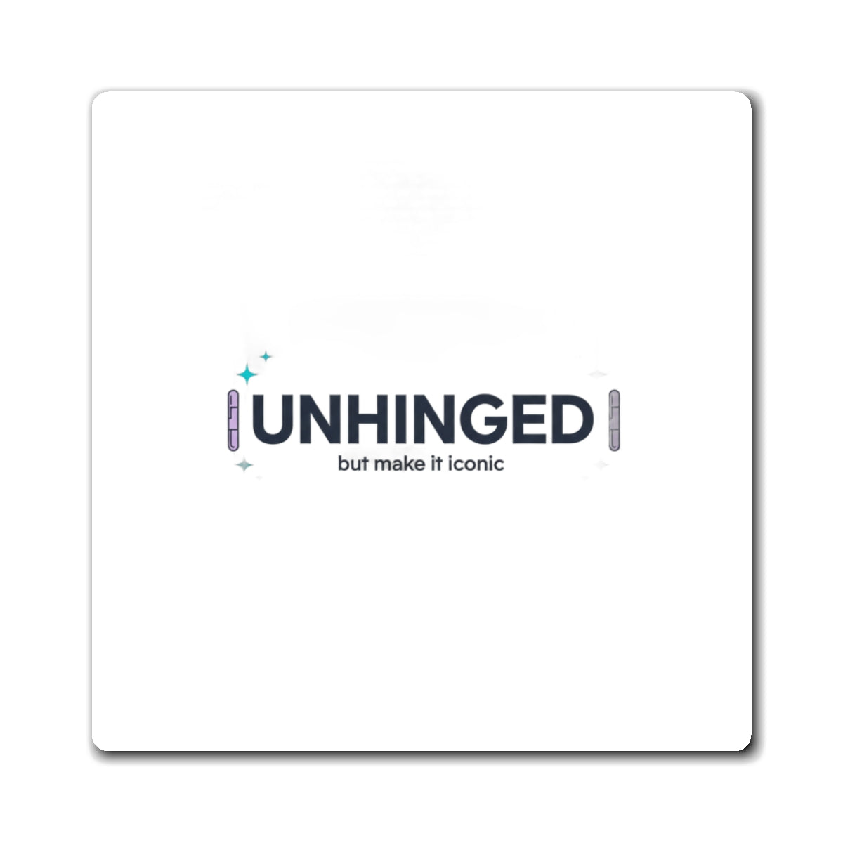 Let’s Be Unhinged Together | Funny Quote Fridge Magnets | Valentine & Galentine Gift for Gen Z Couples/Friends | Y2K Aesthetic