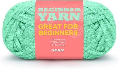 60G Black Yarn for Crocheting and Knitting;66M (72Yds) Cotton Yarn for Beginners with Easy-To-See Stitches;Worsted-Weight Medium #4;Cotton-Nylon Blend Yarn for Beginners Crochet Kit Making