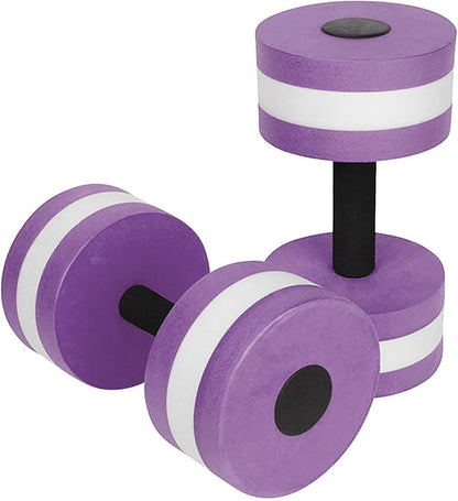 Aquatic Dumbbell Set, 2PCS Water Dumbells Pool Resistance Water Fitness Equipment Foam Dumbbell Water Aerobics Fitness Equipment for Weight Loss