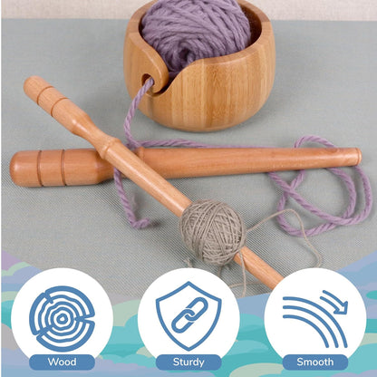 Jubileeyarn Nostepinne Wooden Yarn Ball Winder - 8.5Cm