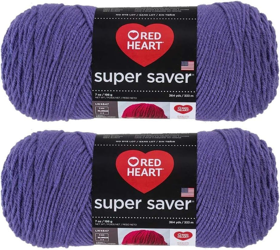 Bulk Buy:  Super Saver (2-Pack) (Cherry Red, 7 Oz Each Skein)