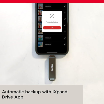 256GB Ixpand Flash Drive Luxe - the 2-In-1 USB for Iphone, Ipad, and Computer - Thumb Drive with Lightning and USB Type-C Connectors – SDIX70N-256G-GN6NE