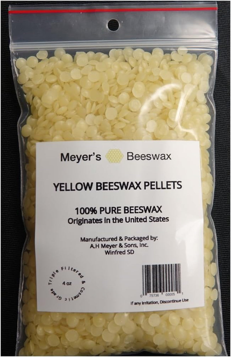 Meyer'S 100% Pure Domestic USA Beeswax, Not Imported, Chemical Free Triple Filtered Pellets for All Your Do It Yourself