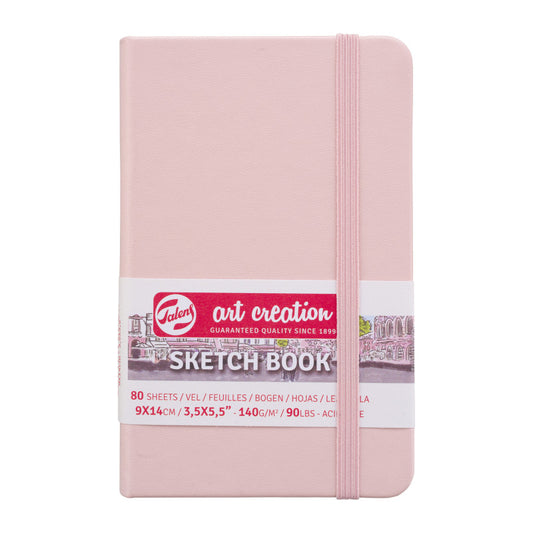 Sketchbook, 80 Sheets, 90lbs, Pastel Pink Cover, 3.5" x 5.5"