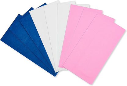 125 Sheets 20 In. X 20 In. Bulk Pink, Blue, and White Tissue Paper for Graduation, Birthdays and All Occasions