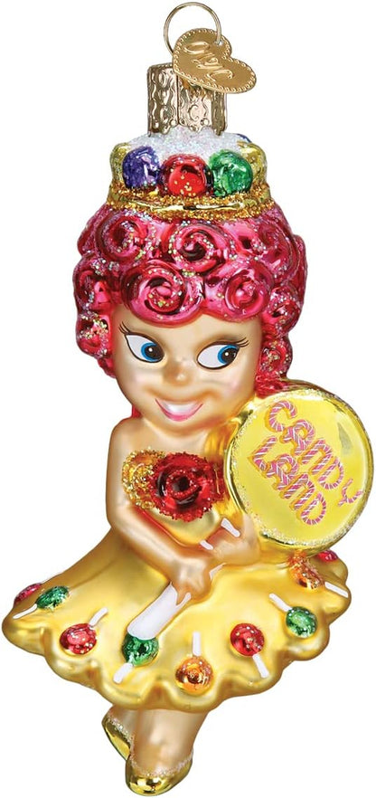 Princess Lolly Glass Blown Ornament for Christmas Tree