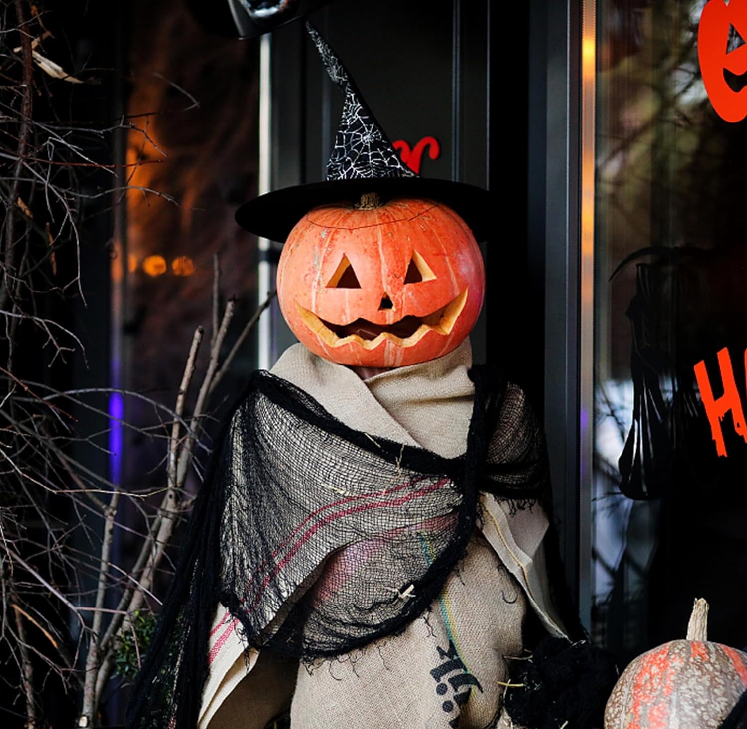 300 X 30 Inch Halloween Spooky Cloth - White Large Size Halloween Scary Creepy Cloth - Windows Doorways Cover Gauze for Halloween Party Haunted House Decorations