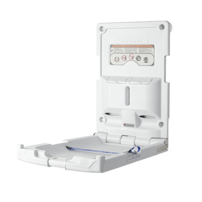 Classic Vertical Baby Changing Station, Surface Mount with Backer-Plate, Light Gray (100-EV-BP)