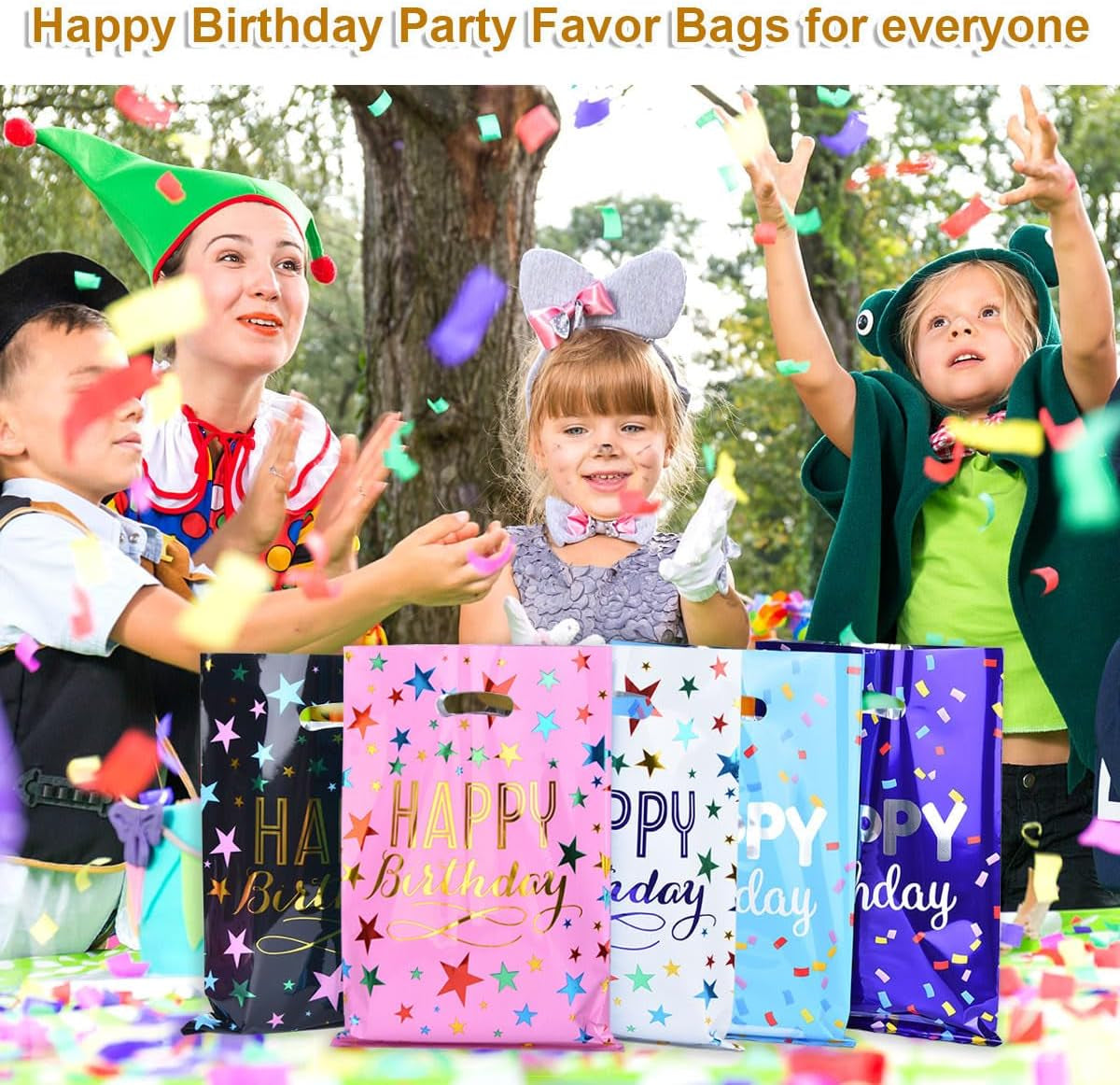 40 PCS Party Favor Bags Goodie Bags for Kids Birthday Party Small Gift Bag Bulk for Baby Shower, Wedding, Thanksgiving, Christmas, New Years