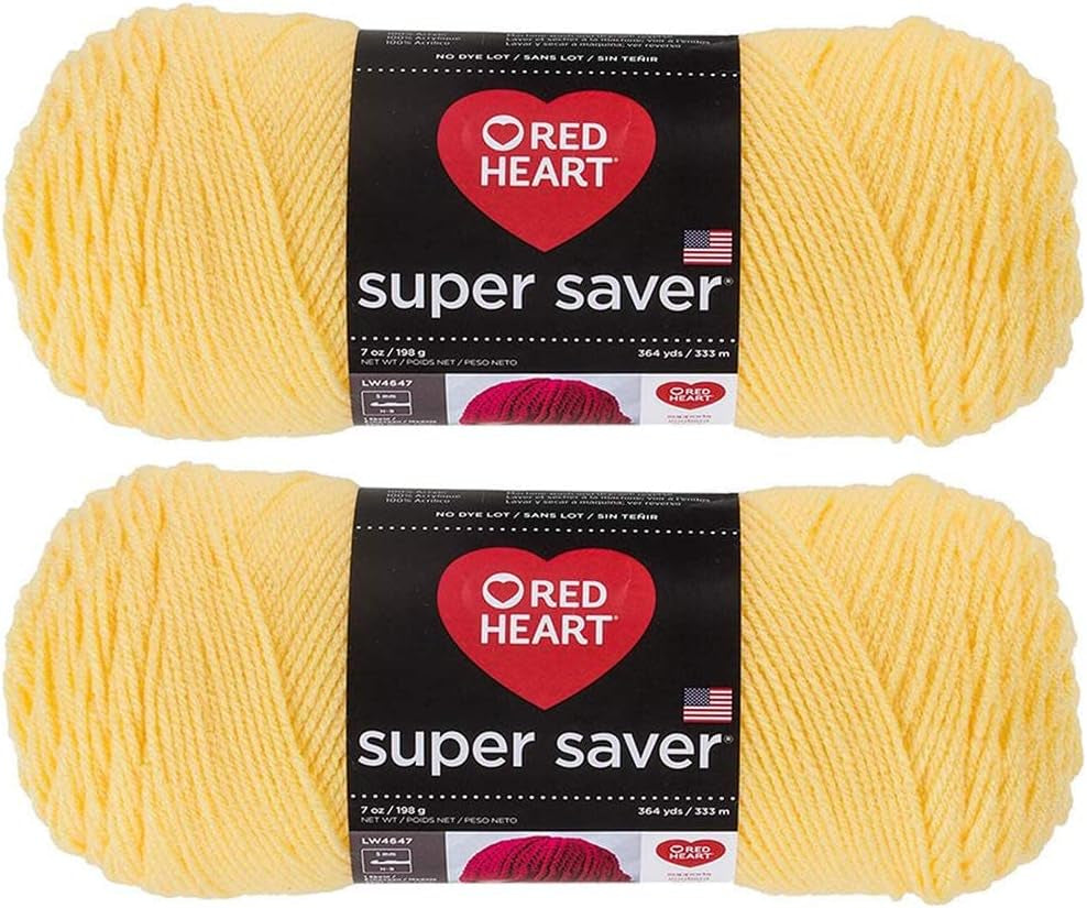 Bulk Buy:  Super Saver (2-Pack) (Cherry Red, 7 Oz Each Skein)