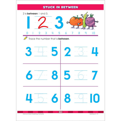 School Zone Big Preschool Workbook: Kids Learning Skills Ages 3 to 5, Handwriting, Abcs, Phonics, Early Math & Numbers, Colors & Shapes, Follow Directions, and More, 320 Pages